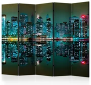 Artgeist Paraván - Gold reflections - NYC II [Room Dividers]