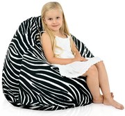 Sedací vak BAG Sako Design Zebra Veľkosť: L