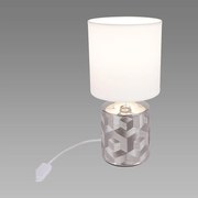 Lampa Linda E14 chróm/biela 03785 LB1