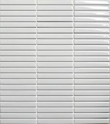 Keramická mozaika Premium Mosaic Kit Kat white 28x31 cm lesk MOSKK3WHL