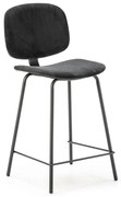 Čierne barové stoličky v súprave 2 ks (výška sedadla 66 cm) Arus – Marckeric