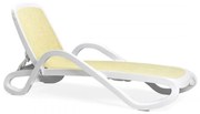 ALFA záhradné lehátko bianco/beige