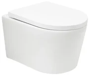 Wc s doskou softclose závesné SAT Brevis biele vírové SATBRE010RTORP