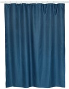 BISK Erga RIST, sprchový záves s háčikmi (12ks) 200x180 cm, tmavá modrá, ERG-08379