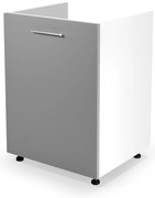 Dolná skrinka Vento DK-60/82, biela / sivá