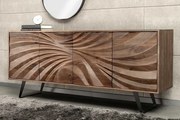 Dizajnová komoda z masívu Cyclone Akácia 175cm