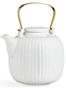 Biela porcelánová čajová kanvica Kähler Design Hammershoi, 1,2 l