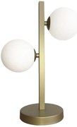 Candellux Mosadzná stolová lampa Kama pre žiarovku 2x G9 42-73433