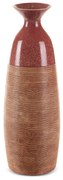 KERAMICKÁ VÁZA ELDA (04) 18X17X51 CM ČERVENÁ