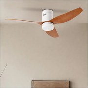 ZEVENTI - LED stropný ventilátor PADUA LED/18W/230V Wi-Fi Tuya biela/hnedá + DO