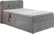 XXXLutz BOXSPRINGOVÁ POSTEĽ, 100/200 cm, svetlosivá Carryhome - Online Only spálne - 002157032002