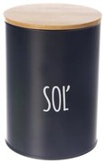 Dóza Soľ BLACK pr. 11 cm