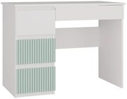 Dětský psací stůl MALWA ARTESO bílo-zelený levý
