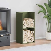 Regál na krbové drevo, 40x30x80 cm, za studena lisovaná oceľ 864190