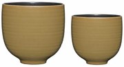 Keramické ručne vyrobené obaly na kvetináče v súprave 2 ks ø 31 cm Yuka – Hübsch