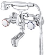 Gamma Clasic, retro nástenná vaňová batéria 150mm, chrómová, GMA-BCCW-CH