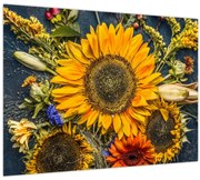 Obraz - Jesenné kvety (70x50 cm)