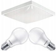 ECOLIGHT LED stropné svietidlo 2xE27 + 2x žiarovka Philips E27 10W