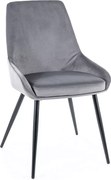 SI Stolička Cobe Velvet sivý