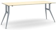 Rokovací kancelársky stôl WIDE, 180x80 cm, breza