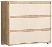 Zásuvková komoda Thebes CH-3DRWS - dub artisan / champagne