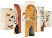 Obraz - Vázy v oblúkoch (150x105 cm)