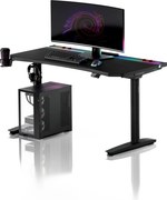 Elektrický herný stôl RGB s držiakmi, čierny, 140 cm: Diablo X-Forge 1400