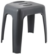 Spirella Sedátko do sprchy HOCKER, tmavosivá, 47 cm