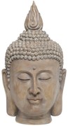 Béžová antik dekorácia hlava Budha - 21*22*40 cm