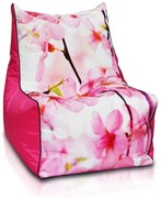 Sedací vak INTERMEDIC Solid Modern - Ružový Kvet