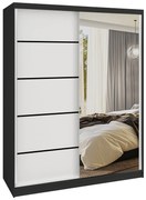 Šatníková skriňa SERENITY 133 cm biely mat MBP SERENITY SZP6/0/B/W/0/HIAL