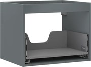 Mexen Box-A, závesná skrinka 60 cm, 1 zásuvka, grafitová matná, 91AX0-0600-470-1-66