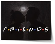 Sablio Plagát Seriál Priatelia FRIENDS Bozk - 60x40 cm