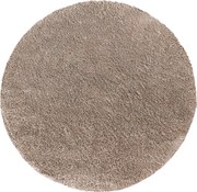Okrúhly shaggy koberec v karamelovo-hnedom odtieni Camel Rozmer: 60 cm