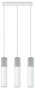 Sollux SL.0649 - Luster na lanku BORGIO 3xGU10/40W/230V betón/kov biela