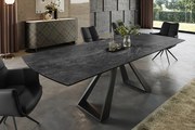 Rozkladací keramický jedálenský stôl Lazio 180-230cm grafitová šedá