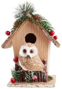 VIANOČNÁ FIGÚRKA OWL SADA 2KS 14X9X21 CM VIACFAREBNÁ