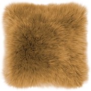 Hnedý vankúš Tiseco Home Studio Sheepskin, 45 × 45 cm
