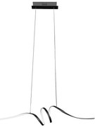 LED Luster na lanku LOOP LED/28W/230V čierna