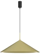 Závesné svietidlo Capital, 1x zlaté kovové tienidlo, (fi 60cm), b