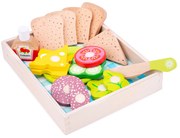 Box na obed a piknik - drevené potraviny