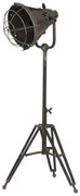Šedá stolná lampa na trojnožke s bronzovou patinou Damyan - 35*30*77 cm/40W