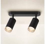 Brilagi - Kúpeľňové bodové svietidlo SELE 2xGU10/30W/230V IP44 čierna