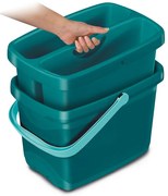 Organizér na upratovanie s vedrom, 2v1, zelený COMBI Leifheit 12l
