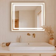 LED zrkadlo v ráme do kúpeľne M3