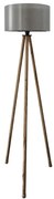Stojacia lampa AYD 1xE27/40W/230V hnedá/šedá