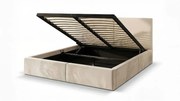 Čalúnená posteľ s úložným priestorom HILTON 120x200 - kašmírová