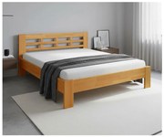 Dvojlôžková postel z masívu ANGELA 180x200 cm orech svetlý