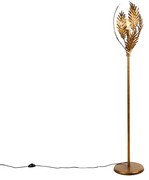 Vintage stojaca lampa zlatá 70 cm - Botanica