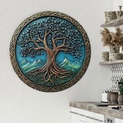 DUBLEZ | Drevený obraz - Keltský strom života - Arbor